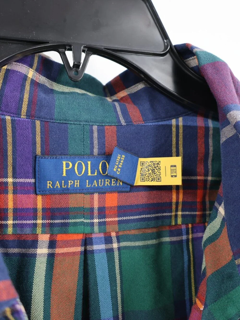 Polo Ralph Lauren Shirt Mens 3XB flesh pony Plaid Cotton Button Down Long Sleeve